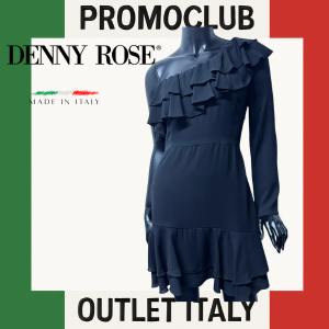 Рокля Denny Rose,черна, 100% полиестер,размер 42, Италия